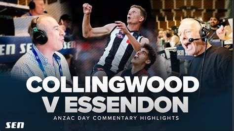 afl sen news|Collingwood/Essendon Anzac Day Commentary .